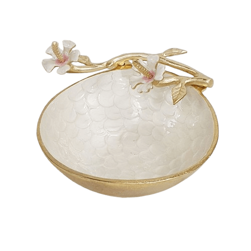 ALUMINIUM CASTING BOWL (DECAL & GOLD)